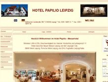 Tablet Screenshot of leipzig.hotel-papilio.de